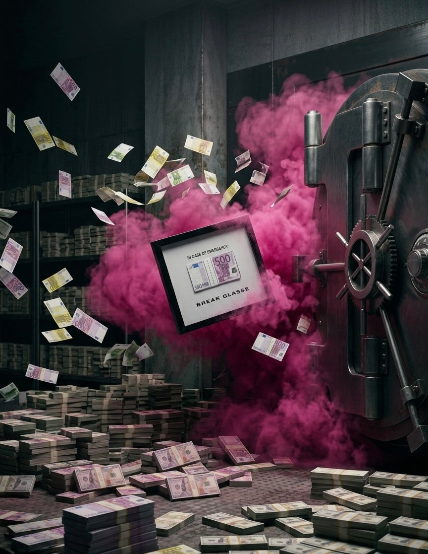 emergency money frame box 3D